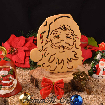 Ръчно изработени изделия от дърво Коледа и Нова година  Ръчно изработени сувенири от дърво Сувенир Дядо Коледа 